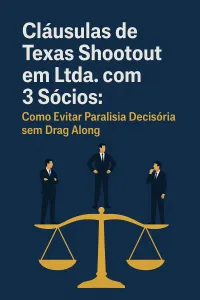 Imagem principal do artigo Cláusulas de Texas Shootout em Ltda. com 3 Sócios: Como Evitar Paralisia Decisória sem Drag Along